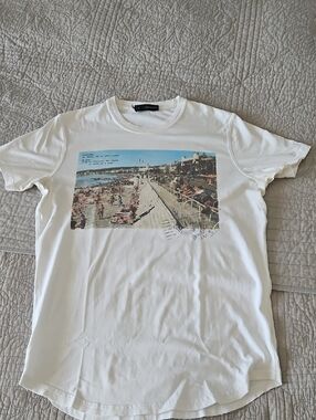 DSQUARED2 White Beach Graphic Short Sleeve T-Shirt